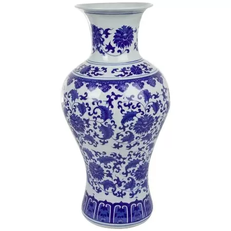 Керамическая ваза Шинуазри Blue