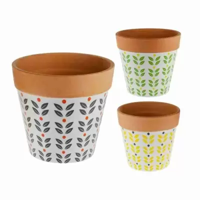 Керамический горшок Глазурованная терракота