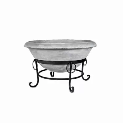 Горшок металлический на ножках