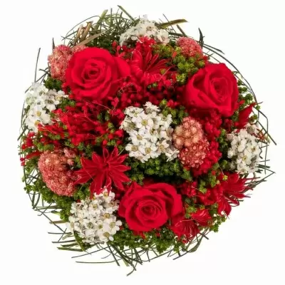 Стабилизированный букет Гарден красный