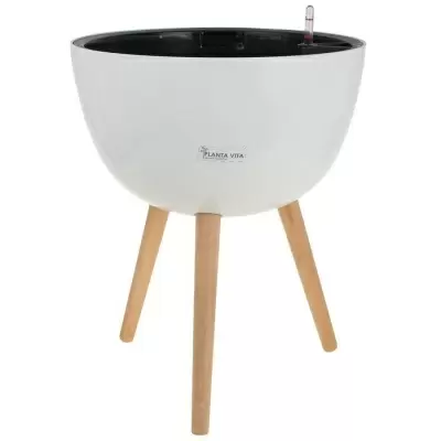 Пластиковое кашпо с автополивом Round Matt WL