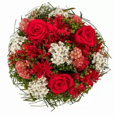 Стабилизированный букет Гарден красный