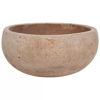 Большой глиняный горшок Terra Round bowl