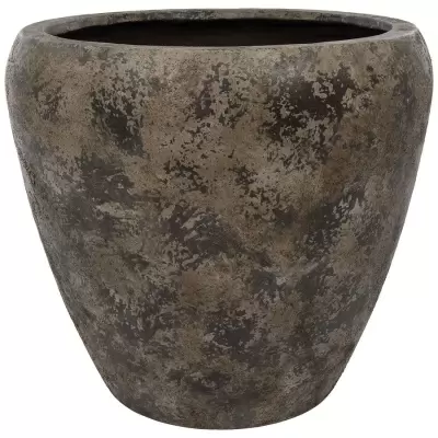 Большой цветочный горшок Plain Round Patina