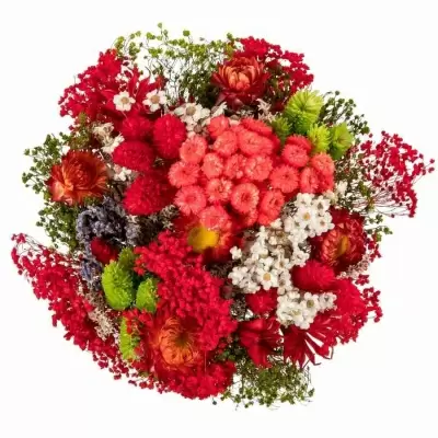 Стабилизированный букет Фантазия красный