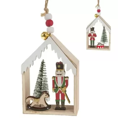 Елочная игрушка из дерева Щелкунчик