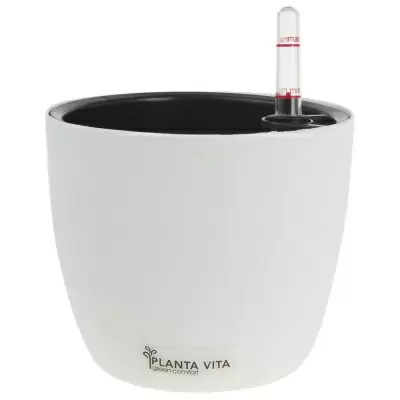 Пластиковое кашпо с автополивом Round Matt