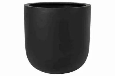 Цветочный горшок Round Plain Black column