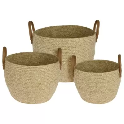 Набор плетеных кашпо Basket