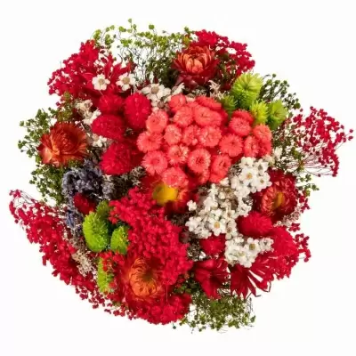 Стабилизированный букет Фантазия красный