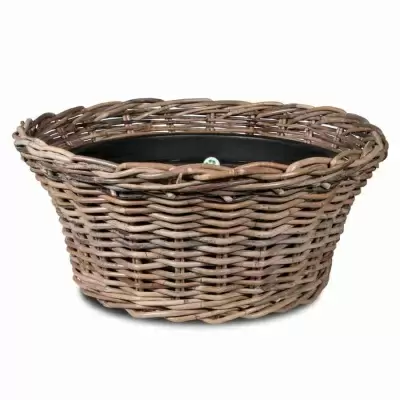 Плетеное кашпо Rotang Natural Low  Плетеное кашпо Rotang Natural Low