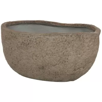 Большой цветочный горшок Plain Stone Grey Round