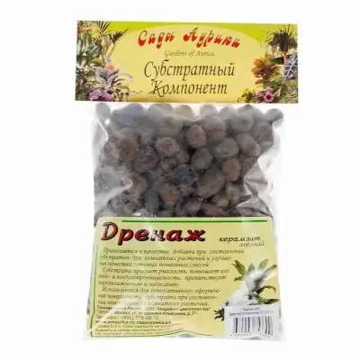 Дренаж (керамзит) мелкий 0,3л Дренаж (керамзит) мелкий 0,3л