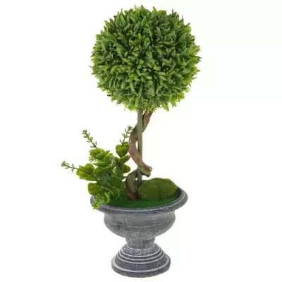 Самшит искусственный Шар в кашпо 
