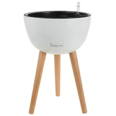 Пластиковое кашпо с автополивом Round Matt WL