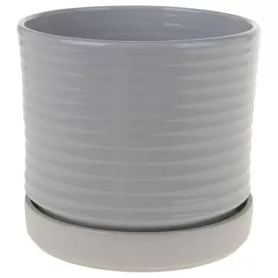 Горшок из керамики Волна