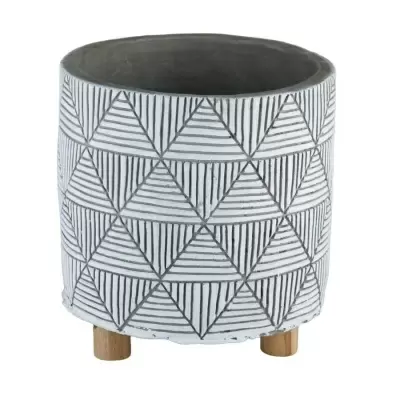 Керамическое кашпо на ножках Zola Керамическое кашпо на ножках Zola
