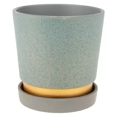 Горшок из керамики Волна