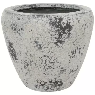 Большой цветочный горшок Plain Round Patina