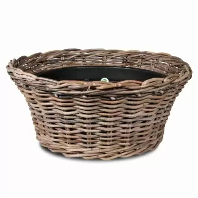 Плетеное кашпо Rotang Natural Low  Плетеное кашпо Rotang Natural Low