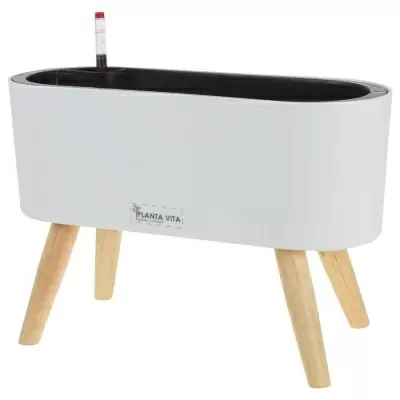 Пластиковое кашпо с автополивом Oval Matt WL