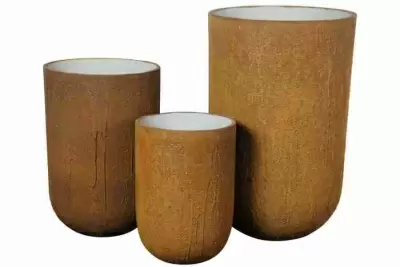 Цветочный горшок Round Rustic Bhrown 