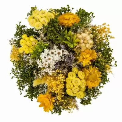Стабилизированный букет Фантазия желтый