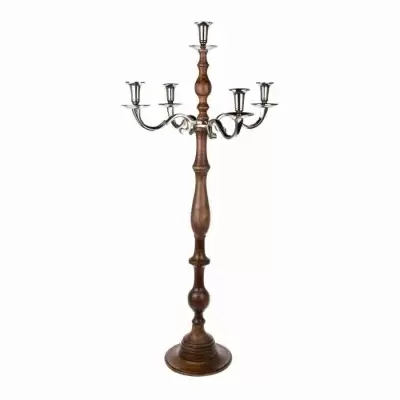 Подсвечник деревянный высокий