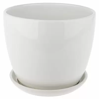 Керамический горшок с поддоном JENA