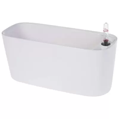 Пластиковое кашпо с автополивом Oval Silk