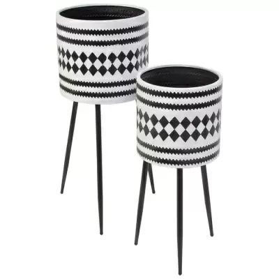 Металлические кашпо Розалин (набор)