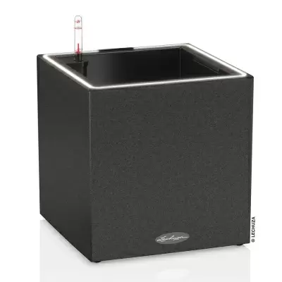 Кашпо Lechuza Canto Stone LED low Кашпо Lechuza Canto Stone LED low