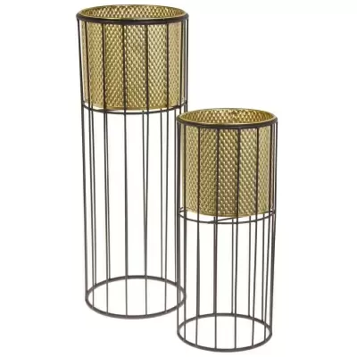 Металлические кашпо Амалия (набор)