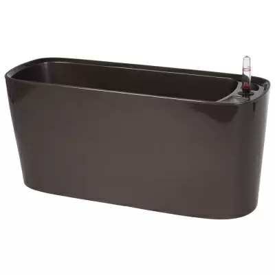 Пластиковое кашпо с автополивом Oval Silk