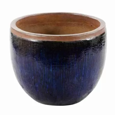 Горшок для цветов Bergen low blue Горшок для цветов Bergen low blue