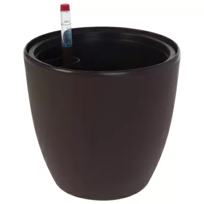 Пластиковое кашпо с автополивом Round Matt