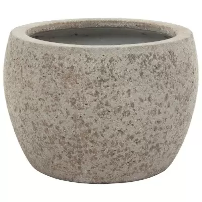 Большой цветочный горшок Plain stone Round