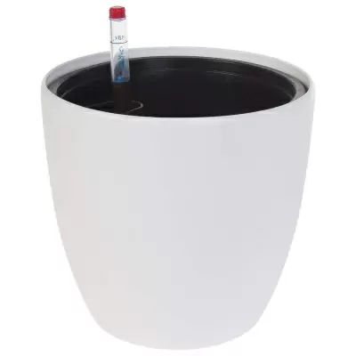 Пластиковое кашпо с автополивом Round Matt