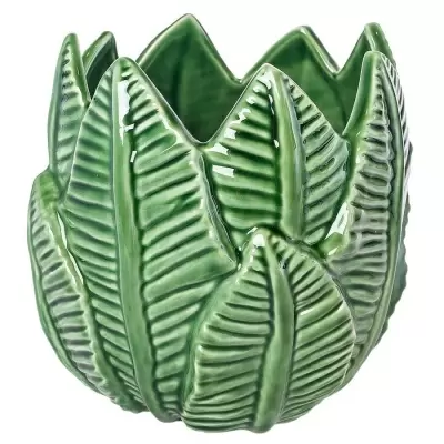 Керамическое кашпо Green Leaf Керамическое кашпо Green Leaf