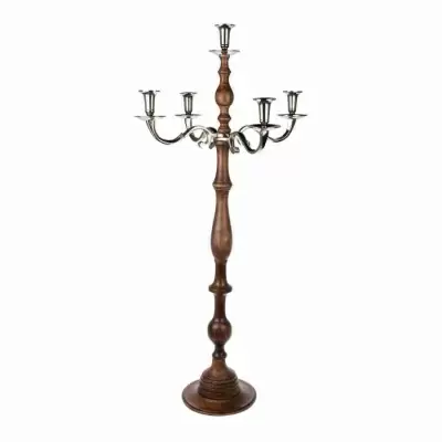 Подсвечник деревянный высокий