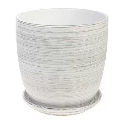 Керамический горшок с поддоном JENA