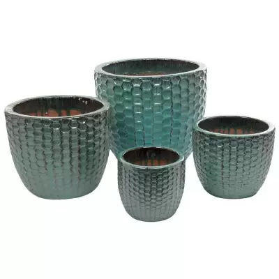 Большой керамический горшок Duo Round