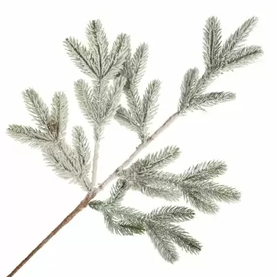 Ветка еловая искусственная заснеженная