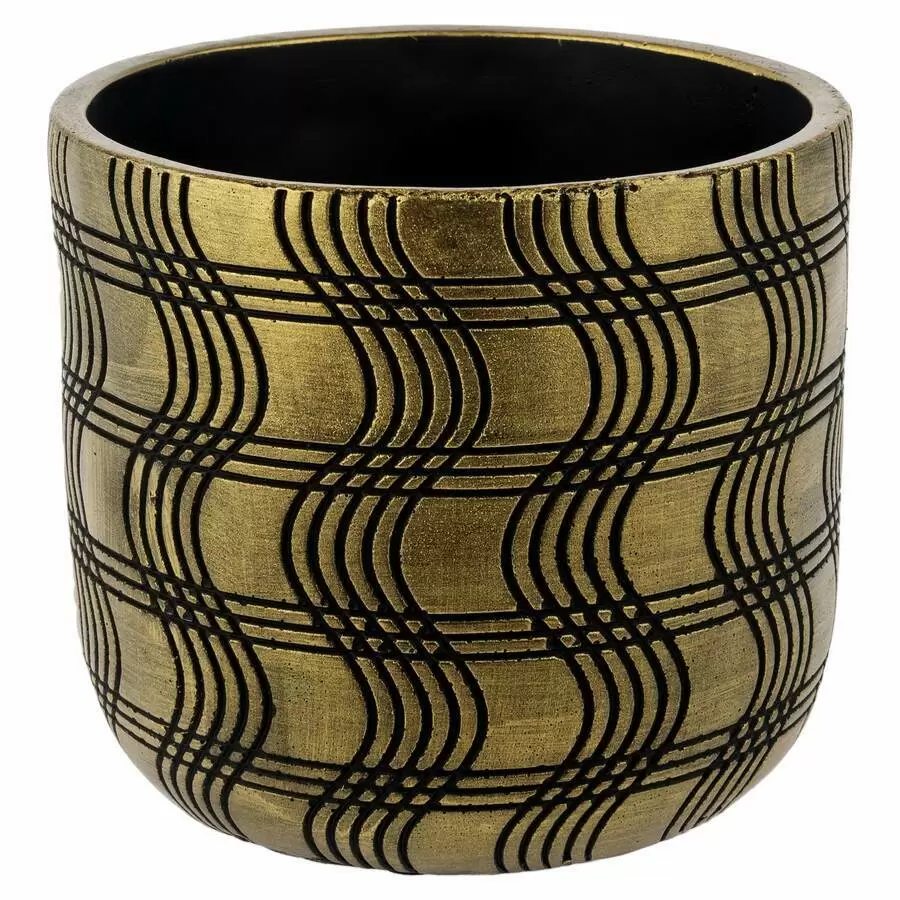 кашпо золотое