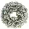 Венок еловый искусственный Заснеженный