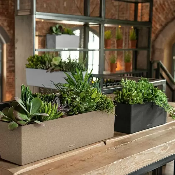 Кашпо Lechuza Balconera Stone 80