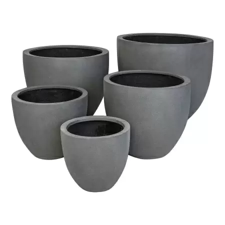 Цветочный горшок Gray Round Цветочный горшок Gray Round