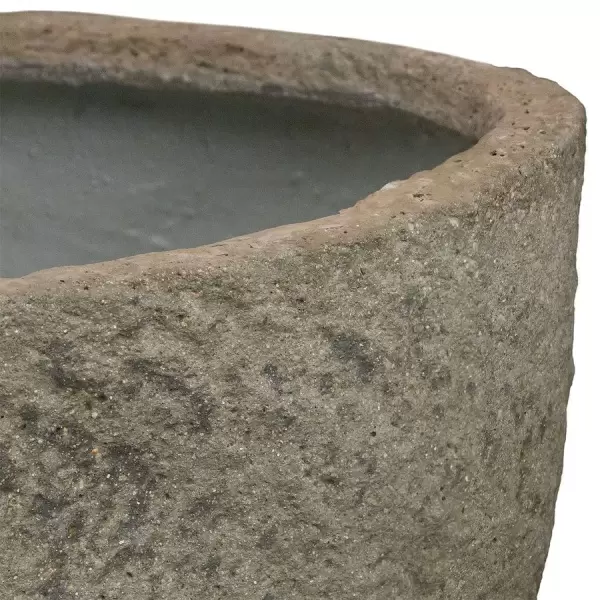 Большой цветочный горшок Plain Stone Grey Round