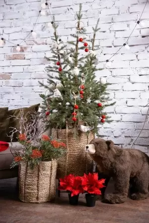 Кашпо плетеное Tower