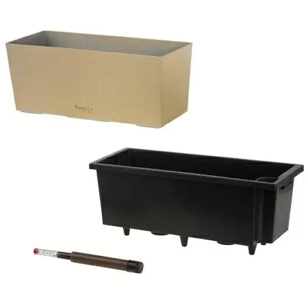 Пластиковое кашпо с автополивом Balcony Stone